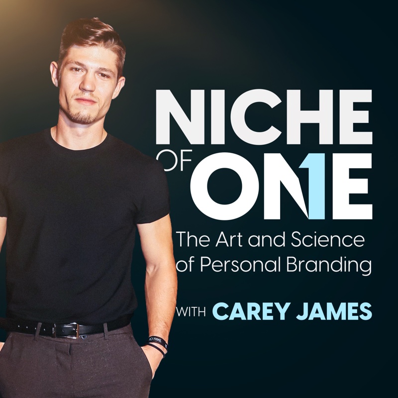 Niche of One podcast cover art with Carey James